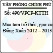 Công văn 490/2013/VPCP-KTTH