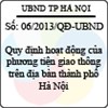 Quyết định 06/2013/QĐ-UBND