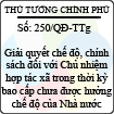 Quyết định 250/2013/QĐ-TTg