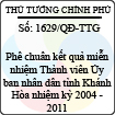 Quyết định số 1629/QĐ-TTG