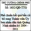 Quyết định số 1632/QĐ-TTG