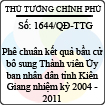 Quyết định số 1644/QĐ-TTG