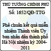 Quyết định số 1652/QĐ-TTG