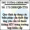 Nghị định số 173/2008/QĐ-TTg