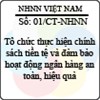 Chỉ thị 01/2013/CT-NHNN