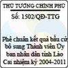 Quyết định số 1502/QĐ-TTG