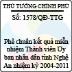 Quyết định số 1578/QĐ-TTG