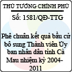 Quyết định số 1581/QĐ-TTG