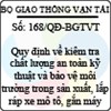 Quyết định 168/2013/QĐ-BGTVT