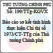 Công văn 199/2013/TTg-KGVX