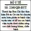 Quyết định số 2260/QĐ-BYT