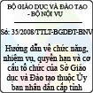 Thông tư liên tịch số 35/2008/TTLT-BGDĐT-BNV