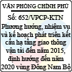 Công văn 652/2013/VPCP-KTN