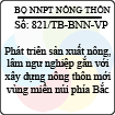 Thông báo 821/2013/TB-BNN-VP