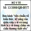 Quyết định số 12/2008/QĐ-BYT