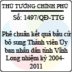 Quyết định số 1497/QĐ-TTG