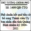 Quyết định số 1499/QĐ-TTG