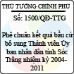 Quyết định số 1500/QĐ-TTG