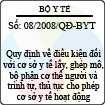 Quyết định số 08/2008/QĐ-BYT