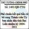 Quyết định số 1491/QĐ-TTG
