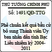 Quyết định số 1491/QĐ-TTG