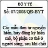 Quyết định số 07/2008/QĐ-BYT
