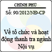 Nghị định số 90/2012/NĐ-CP