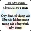 Thông tư số 09/2012/TT-BXD