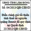 Quyết định 04/QĐ-UBND