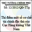 Quyết định số 12/2012/QĐ-TTg