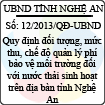 Quyết định 12/2013/QĐ-UBND