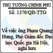 Quyết định số 1379/QĐ-TTG