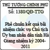 Quyết định số 1380/QĐ-TTG