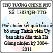 Quyết định số 1383/QĐ-TTG