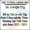 Quyết định 314/2013/QĐ-TTg