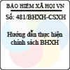 Công văn 481/BHXH-CSXH