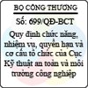 Quyết định 699/2013/QĐ-BCT