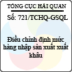 Công văn 721/2013/TCHQ-GSQL