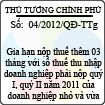 Quyết định số 04/2012/QĐ-TTg