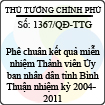 Quyết định số 1367/QĐ-TTG