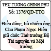 Quyết định số 1376/QĐ-TTG