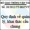 Thông tư số 38/2012/TT-BGTVT