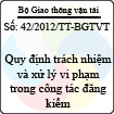 Thông tư số 42/2012/TT-BGTVT