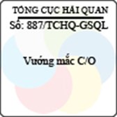 Công văn 867/2013/TCHQ-TXNK