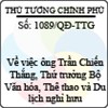 Quyết định số 1089/QĐ-TTG