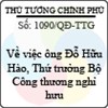 Quyết định số 1090/QĐ-TTG