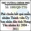 Quyết định số 1098/QĐ-TTG