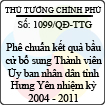 Quyết định số 1099/QĐ-TTG