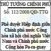 Quyết định số 112/2008/QĐ-TTG