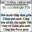 Quyết định số 112/2008/QĐ-TTG